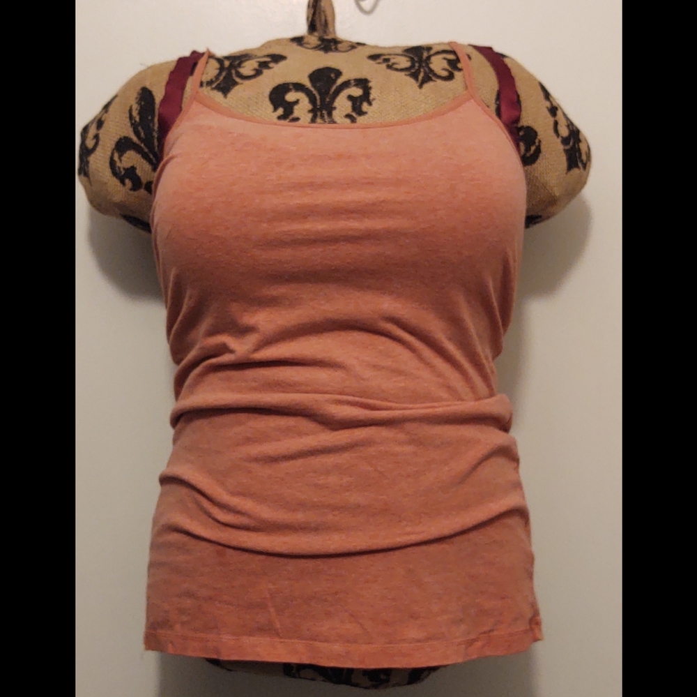 Y2K Orange Spaghetti Strap Tank Top